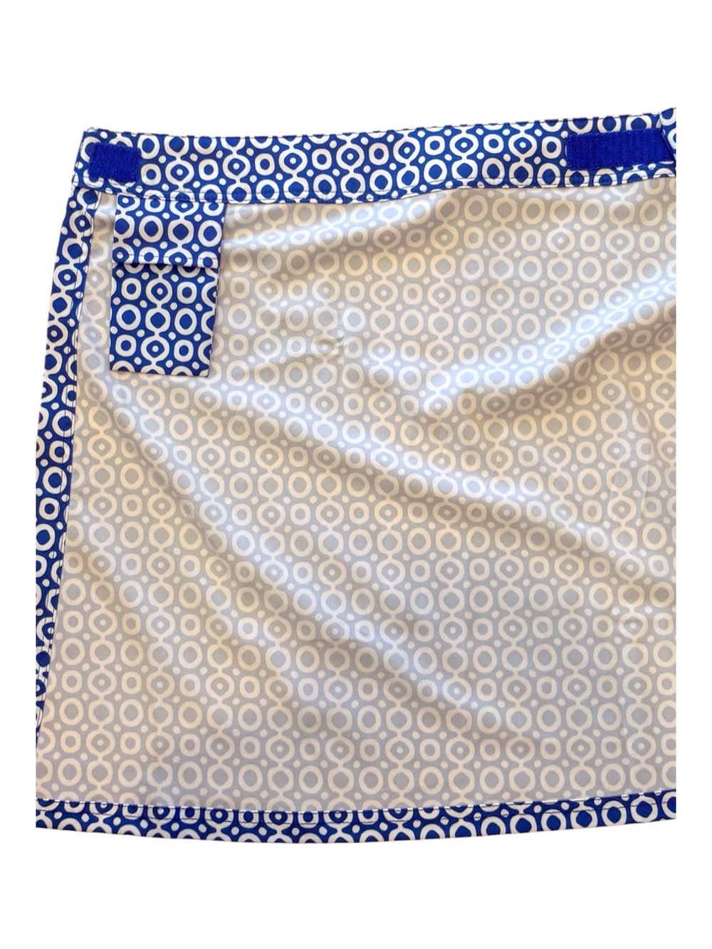 RipSkirt XL Blue White Geometric Wrap Skirt Beach Cover Up Quick Dry - Picture 5 of 12